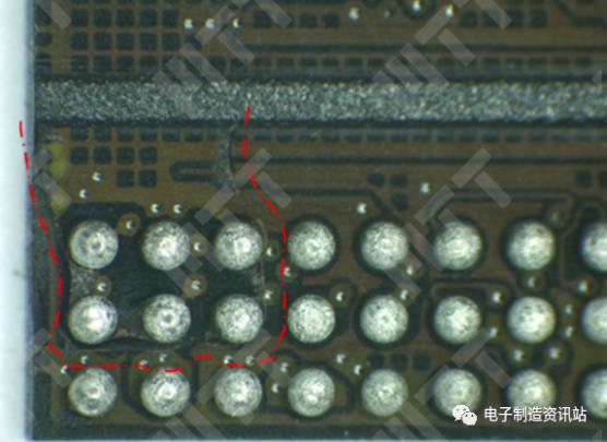 樣品1底部有不明殘留物輪廓