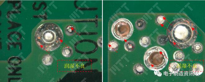 二次回流NG批次PCB光板浸錫后外觀照片
