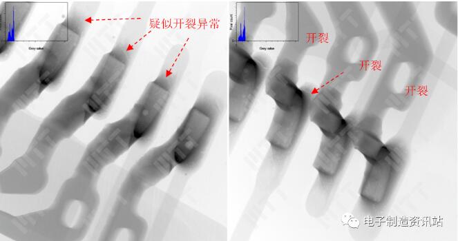 IC引腳焊點X-Ray透視檢查照片