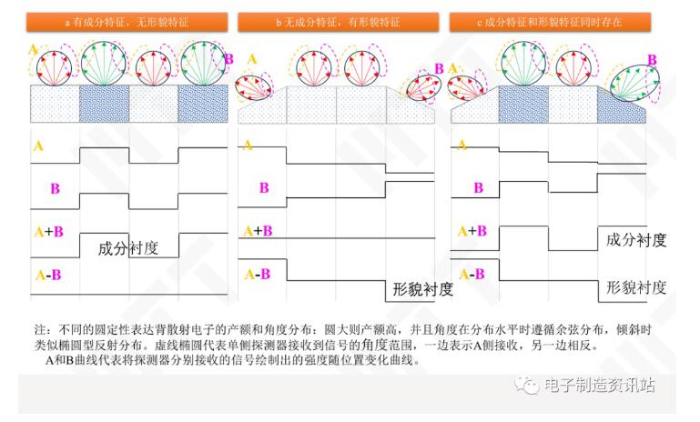 背散射電子的信號(hào)合成示意圖