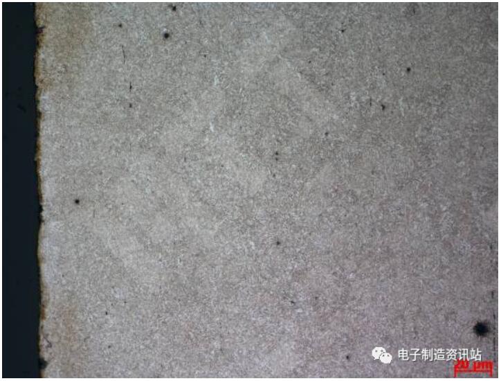 OK件對(duì)應(yīng)NG件裂紋源附近組織