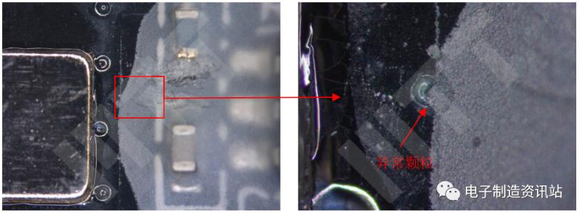 OK-1電池U3芯片引腳表面SEM圖片及EDS能譜圖