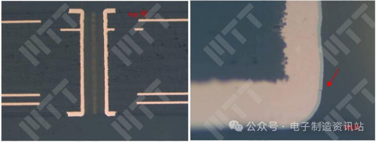NG2（清洗后）失效位置切片截面圖
