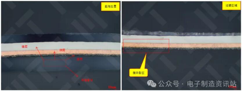 NG車把手切片金相顯微鏡圖片