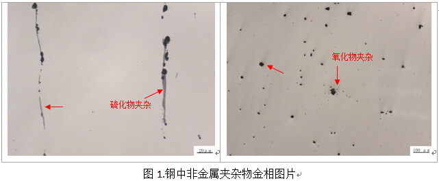 非金屬夾雜物鑒別